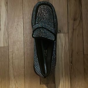 Rhinestone Platform Loafers